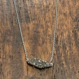Kendra Scott Black Drusy Necklace